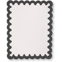 House Vitamin Mirror wavey black mdf 33x43x1.5cm
