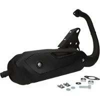 Tecnigas Aprilia/mbk Booster/yamaha 50cc Silent Pro Gehomologeerd Compleet Uitlaatsysteem