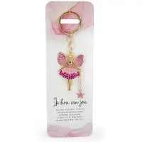 Bling Engel Sleutelhanger "Ik hou van jou"