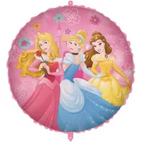 Disney 3 Princessen op één Folieballon – 18″ (45 cm) – BULK – zonder verpakking