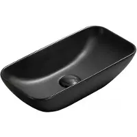 Mexen Klara opbouw wastafel 46 x 23 cm, zwarte mat - 21564685