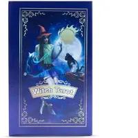 Something Different Het Heksen Tarot Deck Luxe Uitgave - Paarse & Zilveren Folie Tarotkaarten - 78 Tarot Kaarten met Handleiding - Tarot Gift Set