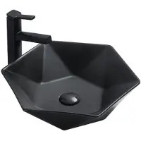 Mexen Mery opbouw wastafel 48 x 41 cm, zwart mat - 21984885