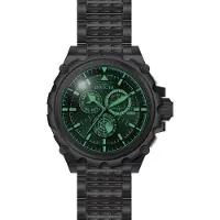 Invicta Coalition Forces 49202 Heren Horloge - Quartz Uurwerk - Roestvrij Staal met zwarte Wijzerplaat - 50mm
