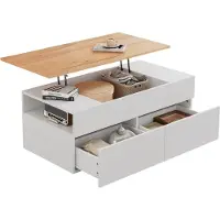 MODFU Slaapbank, dagbed 90 x 200 cm, houten bed met stopcontact en USB-aansluiting, dagbed met opbergruimte, bureau en nachtkastje, wit (inclusief matras)