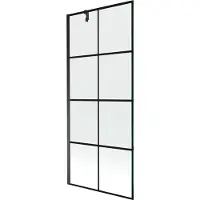 Mexen Next 1-delige douchewand 80 x 150 , zwart raster, zwart - 895-080-000-00-77-70