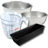 Zenker Bakset met cakevorm 25 cm, 2 mengkommen, maatbeker en spatel