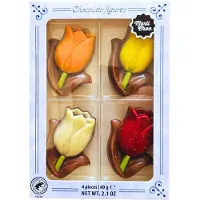 Martinez Chocolade tulpen - Typisch Hollands - melkchocolade - 60 gram - Delfts blauw - geschenkverpakking