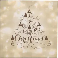 Clayre & Eef Servetten Papier Set van 20 33x33 cm Beige Papier Kerst