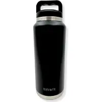 Elevate Premium Thermosfles – 1,1 Liter | Dubbelwandig RVS | Houdt Dranken 24u Koud & 6u Warm | Zwart