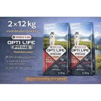 Opti Life Prime Adult All Breeds Zalm - Hondenvoer - 2x 12.5 kg Voordeelverpakking Graanvrij