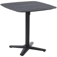 Garden Impressions Franky bistro tuintafel inklapbaar 75x75 cm - donker grijs