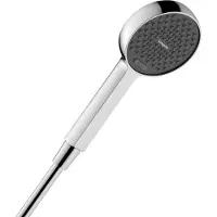 Hansgrohe Activera S - Handdouche - EcoSmart waterbesparend - Select-knop bediening - 95mm - 2 straalfuncties - Mat Zwart