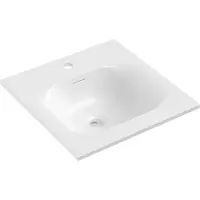 Mexen Vela inbouw wastafel 46 x 46,5 cm, glanzend wit - 25234500