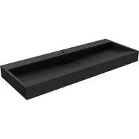 Mexen Ava opbouw wastafel van conglomeraten 1/O 120 x 46 cm, zwart - 23011271