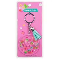 Paper Dreams Sleutelhanger met kwastje | Acryl sleutelhanger – Vriendin