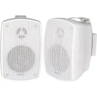 Adastra BH3-W weerbestendige luidsprekerset 3 inch IP44, wit, per paar