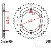 JT Sprockets 520 Jtr808.52 Achtertandwiel