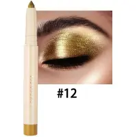 HANDAIYAN Waterproof Dual Ended Pearl Eyeshadow Stick - Gold 12 - met puntenslijper- 0.85g