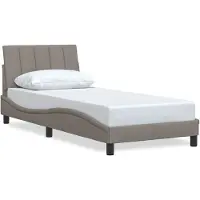 vidaXL Bedframe zonder matras "Hanko" 80x200 cm stof taupe