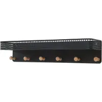 En.casa Wandkapstok Jäller 60x14x12 cm zwart []