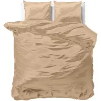 Sleeptime Dekbedovertrek Beauty Skin Care - Taupe 140 x 200/220 cm