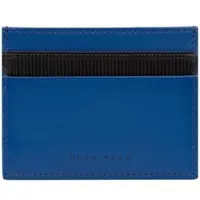 HUGO BOSS Kaarthouder Credit Card Holder Matrix Blue Blauw
