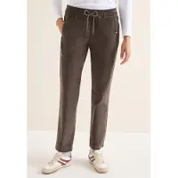 Cecil Dames Comfortabele corduroy broek - Bruin - XXL