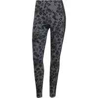 Adidas AOP dames sportlegging met panterprint zwart maat M