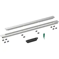 Hansgrohe RainDrain Match Plus - Douchegoot 90 cm, met rooster, mat wit 56216700