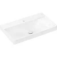 Hansgrohe Wastafel 80x48 cm, zonder overloop, 2 kraangaten, SmartClean, wit