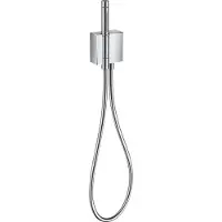 Hansgrohe Slangstuk Edge met inbouwhanddouche, 2-straal, chroom, met diamantgeslepen chroomoppervlak en douchehouder met inbouwhanddouche