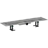 Hansgrohe RainDrain Compact - Douchegoot 70 cm, met rooster, geborsteld roestvrij staal 56164800