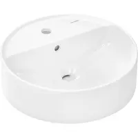 Hansgrohe Xuniva S - Waskom, diameter 45 cm, met overloop, kraangat, SmartClean, wit 61076450