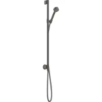 Hansgrohe One - Set van douchekop, douchestang en doucheslang, 2 jets, EcoSmart, geborsteld zwart chroom 48791340