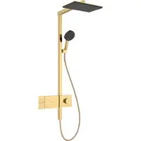 Hansgrohe Raindance Alive Q Showerpipe regendoucheset 210/340 1jet, Ecosmart met Showerselect Comfort Polished Gold Optic