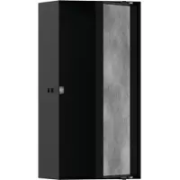 Hansgrohe Inbouwkast XTRASTORIS, steenlook. Deur: 300x150x100mm. Kleur: matzwart. Afmetingen: 300 x 150 x 100 mm