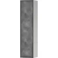 Hansgrohe XtraStoris Rock - Ingebouwde box voor toiletborstel, met planchet, geborsteld staal 56060800