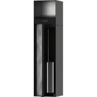 Hansgrohe XtraStoris Rock - Toiletrolhouder met toiletborstel, met deur, mat zwart 56062670