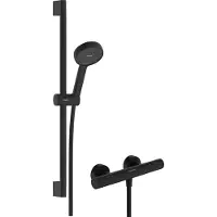 Hansgrohe Activera Select S - Doucheset met thermostaat, 2 stralen, EcoSmart, matzwart 28876670