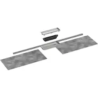 Hansgrohe RainDrain Minimalistic - Douchegoot 100 cm, met betegelbaar rooster 56222000