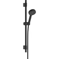 Hansgrohe Activera S - Doucheset - EcoSmart waterbesparend - Select-knop bediening - 95mm maat - met glijstang Varia 72 cm - 2 straalfuncties - Mat Zwart