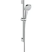 Hansgrohe Croma Select E doucheset waterbesparend met 3 standen handdouche en glijstang 65cm chroom