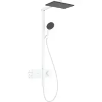 Hansgrohe Raindance alive showerpipe - 210/340 2 jet thermostaat mat wit 24590700