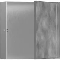 Hansgrohe Wandniche XTRASTORIS, steenlook. Deur: 300x300x100mm. Afwerking: ES (mogelijk een specifieke afwerking), 300 x 300 x 100 mm, roestvrijstalen look