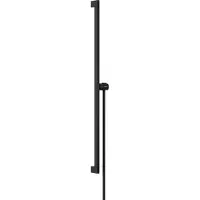 Hansgrohe unica glijstang e puro 90 cm met easy slide schuifstuk en isiflex doucheslang 160 cm, mat zwart