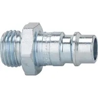 RIEGLER Staalnippel, verzinkt, aansluiting DN 7,2-7,8, met schroefdraad G 1/4, sleuf voor moersleutel 17 mm