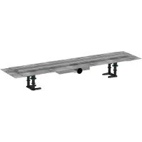 Hansgrohe RainDrain Compact - Douchegoot 80 cm, met rooster, geborsteld roestvrij staal 56166800