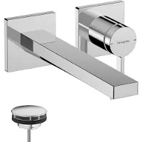 Hansgrohe tecturis e eengreeps wastafelkraan inbouw voor wandmontage met uitloop 22,5 cm, chroom