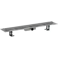 Hansgrohe RainDrain Compact - Douchegoot 100 cm voor tegelvloer, met rooster 56183000